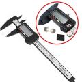 Carbon Fiber 6 Inch Digital Vernier Calipers 6 Inch 150mm Scale Electronic Digital Slide Caliper Ruler Measuring Gauge Scale With Large LCD Display Inch Millimeter Hand Tools. 