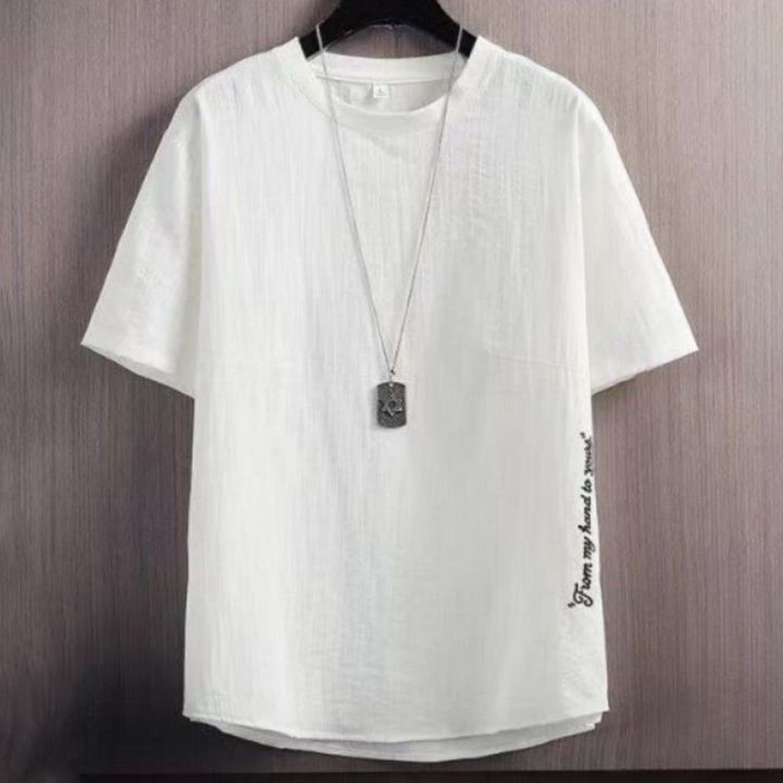 %E3%80%90Two-piece%20set%E3%80%91Ice%20Silk%20Summer%20Korean%20Style%20Loose%20Embroidery%20Youth%20MenTT-shirt%20Fashionable%20All-Matching%20-%20Image%208