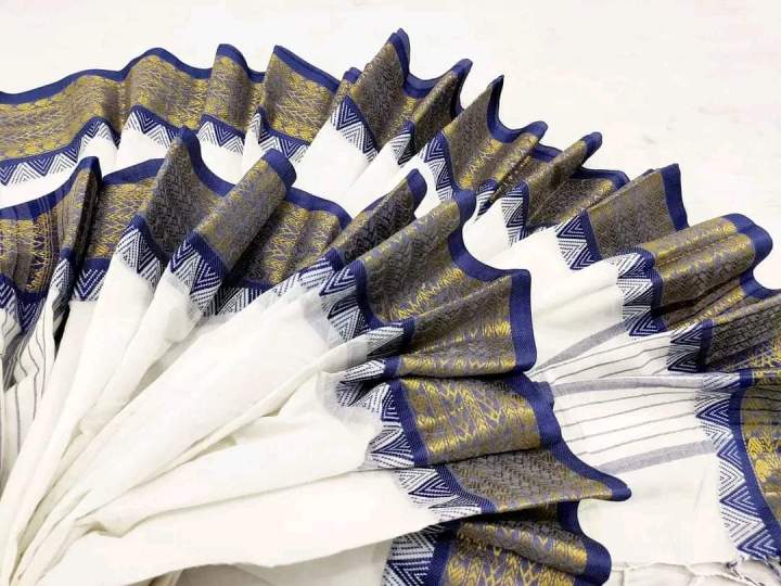 Fashionable%20Arong%20Cotton%20Tangail%20Saree%20for%20Women%20with%20Running%20Blouse%20Piece%20-%20Comfortable%20and%20Suitable%20for%20All%20Seasons%20-%20Image%207