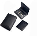 Men's Chocolate Black Bio-fold Wallet: Classic Design Money Purse with 100% Genuine Cow Leather, wallet for men, money Bag for men.