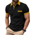 Spring Summer Oversize T-shirts For Men Short-sleeve Tee Lapel Cotton Men's Clothing Polo Shirt Solid Shirts M-4XL. 