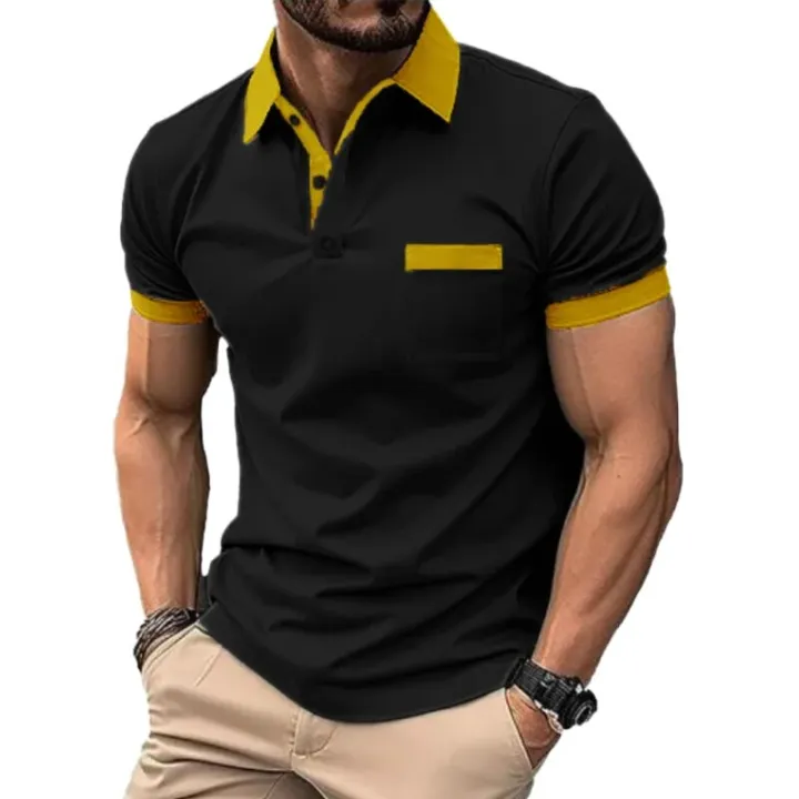 Spring%20Summer%20Oversize%20T-shirts%20For%20Men%20Short-sleeve%20Tee%20Lapel%20Cotton%20Men's%20Clothing%20Polo%20Shirt%20Solid%20Shirts%20M-4XL%20-%20Image%202