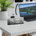 D Shop LED Digital Alarm Clock Projection Clock Projector Ceiling Clock with Time Temperature Display Backlight Snooze Clock for Home-Multicolor. 