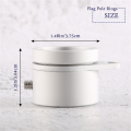 2 Pcs Flag Pole Rings Anti Wrap Flag Pole Clips Swivels 360° Rotating Flagpole Flag Mounting Rings 1 Inch. 