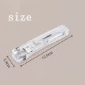 Hovaa Reusable Creative Stapler,portable Handheld Paper Clam Clip Dispenser with 50 Metal Clips,staplers for Paper,push Clipper Stapler, Office School Home Supplies Portable Mini Stapler.