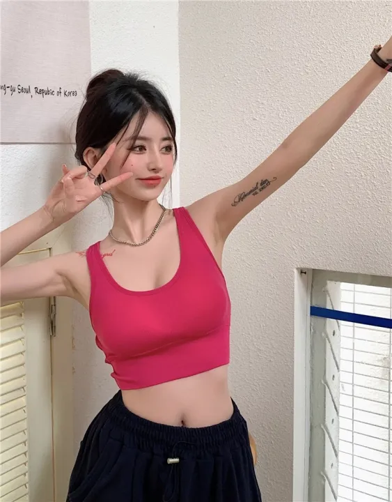 Hot%20Girl%20Sexy%20Beauty%20Back%20Knitted%20Small%20Tank%20Top%20Vest%20Women's%20Inner%20Wear%20Summer%20Underwired%20Padded%20Outer%20Wear%20Underwear%20Top%20-%20Image%206