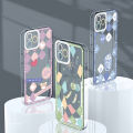 Jizetin for Vivo Y28 4G Back Cover Crystal Transparent INS Style Pattern Soft Full Camera Cover Protection Phone Cases. 