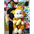 Banana monkey Soft Lovely plush toy Stuffed Animal Monkey Plush Doll. 