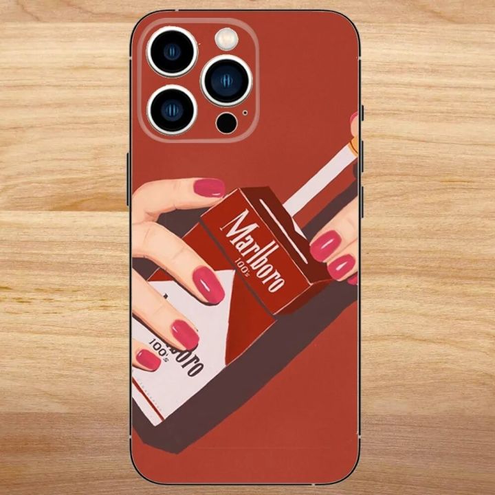 Cigarette-M-Marlboros%20Phone%20Case%20For%20iPhone15,14,13,12,11,Pro,Max,Plus,Mini,X,XS,XR,8,7,6,S,Plus,SE%20Soft%20Black%20Case%20-%20Image%203