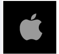 Apple Logo WATERPROOF STICKER VINYL decal for phone, iPhone 20 mm.. 