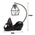【Hey my home】10cm*17.5cm Cat Night Light Cartoon Ornaments Collection Children Kid Bedside Reading Table Night Deocr Gift.