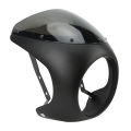 Motorcycle Headlight Fairing Headlight Fairing Cover Clear Lighting Front Universal for Round Headlights Motorbike. 