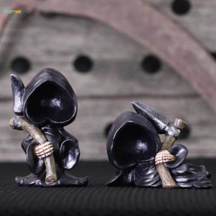 Grim Reaper Statue, Halloween Figurine, Holding, Reaper Figurine of Holy