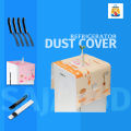 1PCS Dust Cover Refrigerator Cover with Pocket Double Sided Storage Hanging Bags Household Non-Woven Cloth Fridge Cover. 