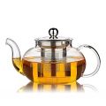 Heat Resistant Glass Teaset Flower Tea Pot Puer Kettle Coffee Teapot-1200ml. 