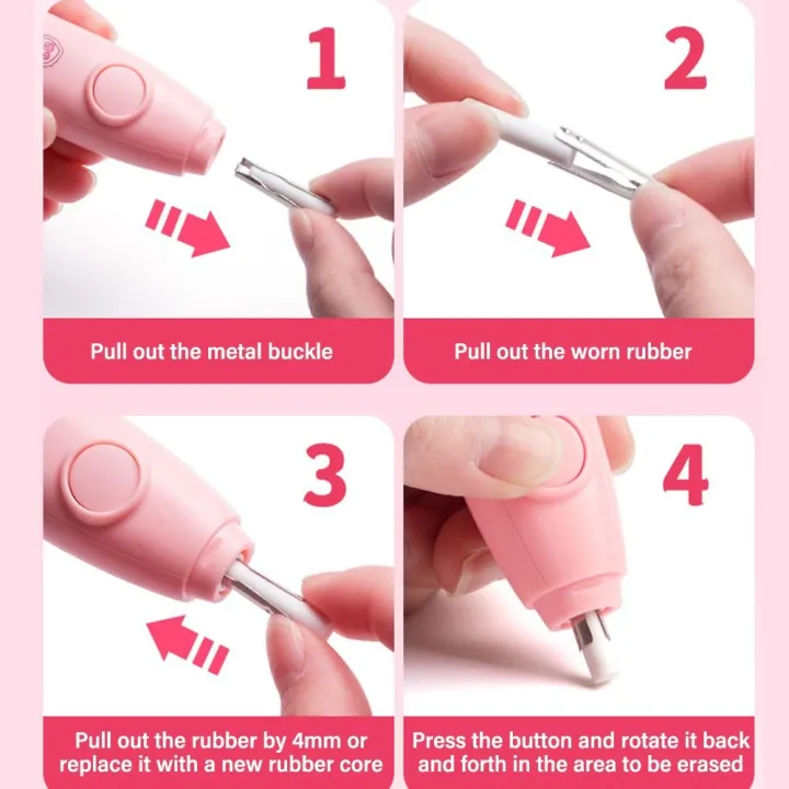 Cartoon%20For%20Sketch%20Writing%20Drawing%20Students%20Rechargeable/Battery%20Powered%20Automatic%20Pencil%20Eraser%20Electric%20Eraser%20Correction%20Tools%20-%20Image%203