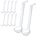 10 Pieces 7.8Inch 1Oz Clear Small Ladle Mini Ladle for Sauce Long Handle Plastic Punch Bowl Ladle Serving Spoons About 20cm. 