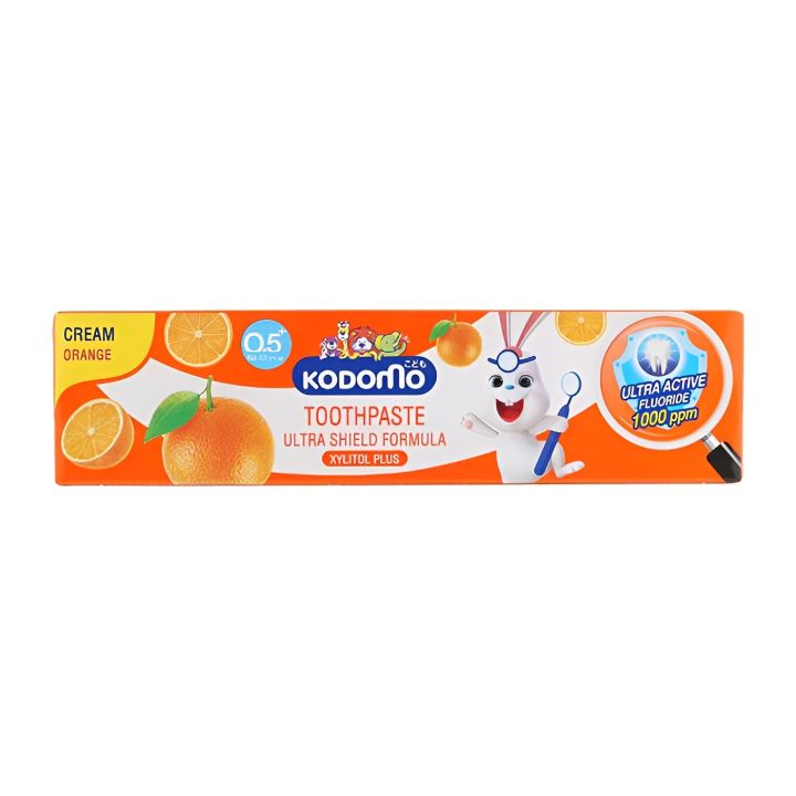 Kodomo%20Baby%20Toothpaste%20Orange%20Flavor-40g%20(Thailand)%20-%20Image%202
