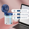 Humidification Fan Water Cooling Fan USB Mini Small Fan Desktop Fan 2024 Summer New Home Foldable Cold Air Humidifier Spray Fans.