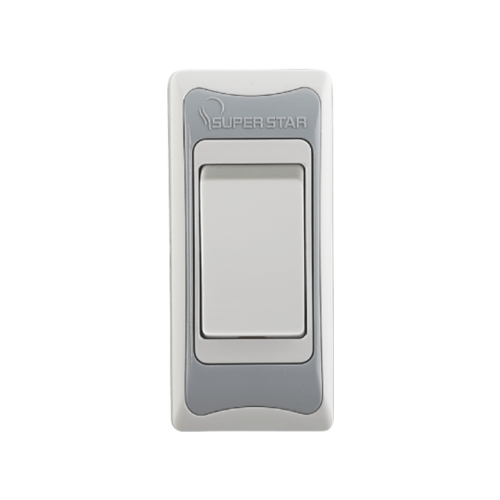 Super Star Premium Series 6A One Way Piano Gang Switch 1Way Socket SuperStar SSG