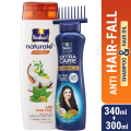 ANTI HAIR-FALL BUNDLE - Parachute Anti Hairfall Oil Extra Care 300ml (Root Applier) & Parachute Naturale Shampoo Anti Hair Fall 340ml. 