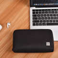 WiWU Alpha Tech Pouch Electronics Organizer Travel Bag for Macbook Accessories - black. 