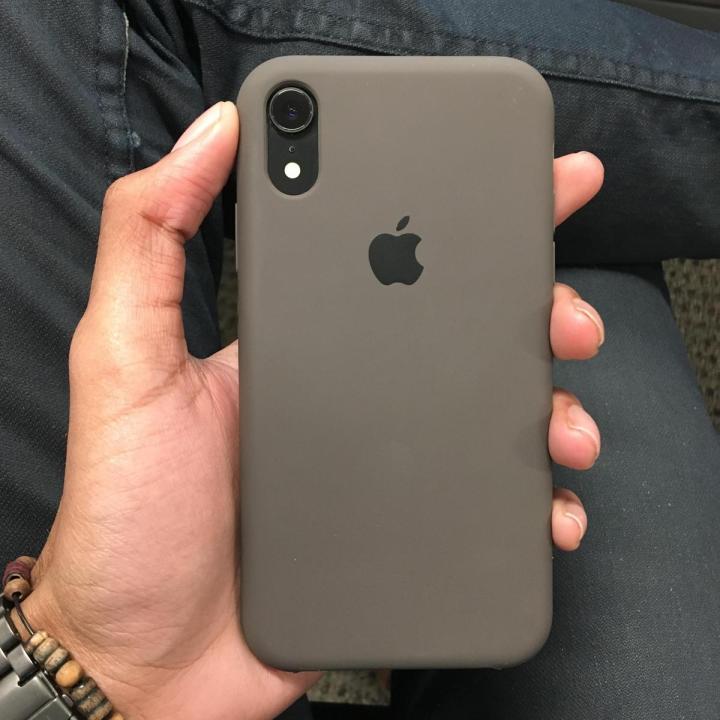 For Apple iPhone XR inches Luxury Silicone Protection Back