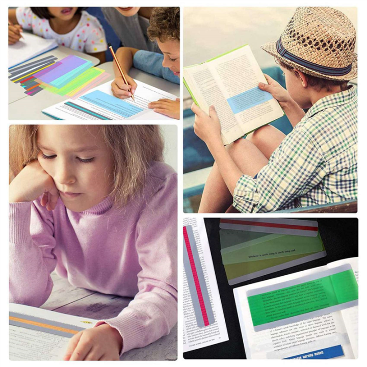 40%20Pack%20Reading%20Guide%20Strips%20Colored%20Overlay%20Highlight%20Bookmarks%20Reading%20Tracking%20Rulers%20for%20Children%20And%20Dyslexics%20-%20Image%204