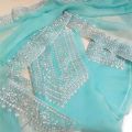Kusiana Febrics Georgette Embroidery Work Salwar Kameez For Stylish Design For Women.