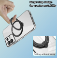 Xiaomi Redmi Note 13 5G - Leweisi Clear Plating Magnetic Case With Stand.