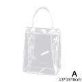 Hot Transparent Shoulder Handbag Bag For Women Trend PVC Bag Jelly Tote Fashion Fashion Clear B2I5.