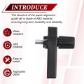 Wire Binding Machine Paper Stopper, Adjustable Side Margin Guide for Precise Alignment. 