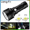 Lamgool Super Bright Hi Power LED Electric Torch/Flash-Light P70 USB Rechargeable Electric Torch Waterproof Light 26650 Battery Flashlight. 