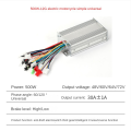48V 60V 72V 500W Hub Motor Controller 12Mos MAX 30A for Electric Bike E-Scooter Motorcycle Bldc Motor Controller.