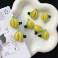 CHANBAEK Simple Personality Child Duckbill Clip Girl Hair Clip Photo Props Banana Fake Food Simulation Food Hairpin Cute Side Clip Korean Style Barrette Women Hair Accessories.