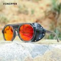 PSYCHWIG Vintage Shield Round Sunglasses Polarized Innovated Mirror Sun Glasses VZ VonZipper Brand Fishing Goggles. 