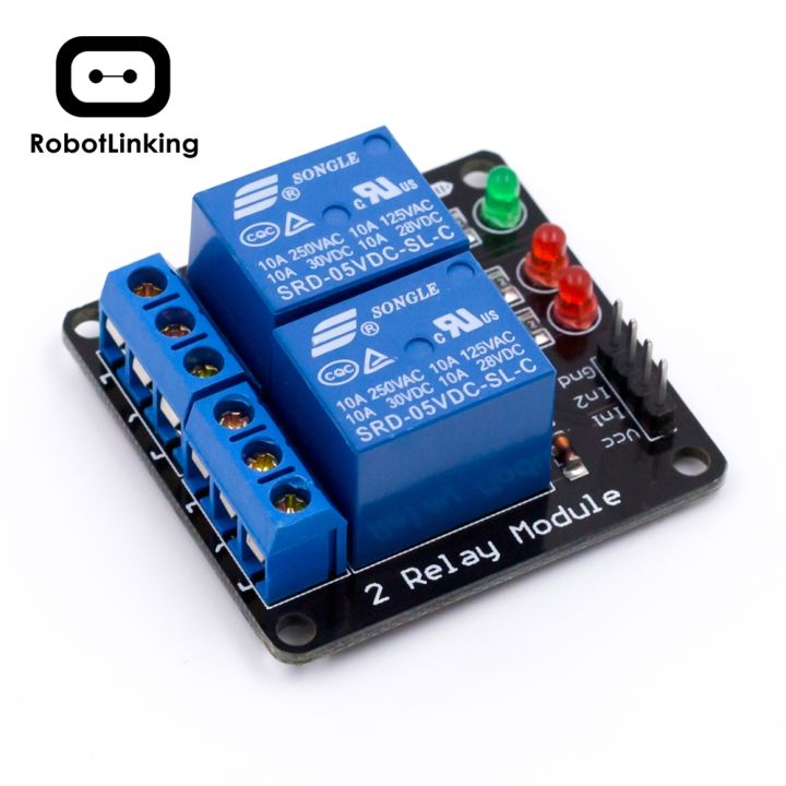2 Road Channel Relay Module Without Light Coupling for Arduino PIC ARM ...