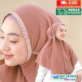 Instant hijab Bergo al Azhar lace/Bergo Maryam lace veil women-veil Bergo-instant hoods. 