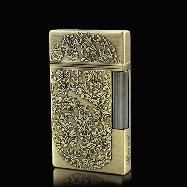 Fortune%20Flower%20Pattern%20Ultra-thin%20Grinding%20Wheel%20Flint%20Metal%20Open%20Flame%20Lighter%20Cigarette%20Cigar%20Gas%20Butane%20Gas%20Lighter%20Gadgets%20-%20Image%204