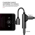 USB C DAC Adapter 2 In 1 Type C To 3.5 Earphone Adapter Audio Type-c Mystic. 