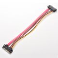 12 Inch Male to Female 7 15 Pin SATA Data HDD Power Combo Extend Extension Cable. 