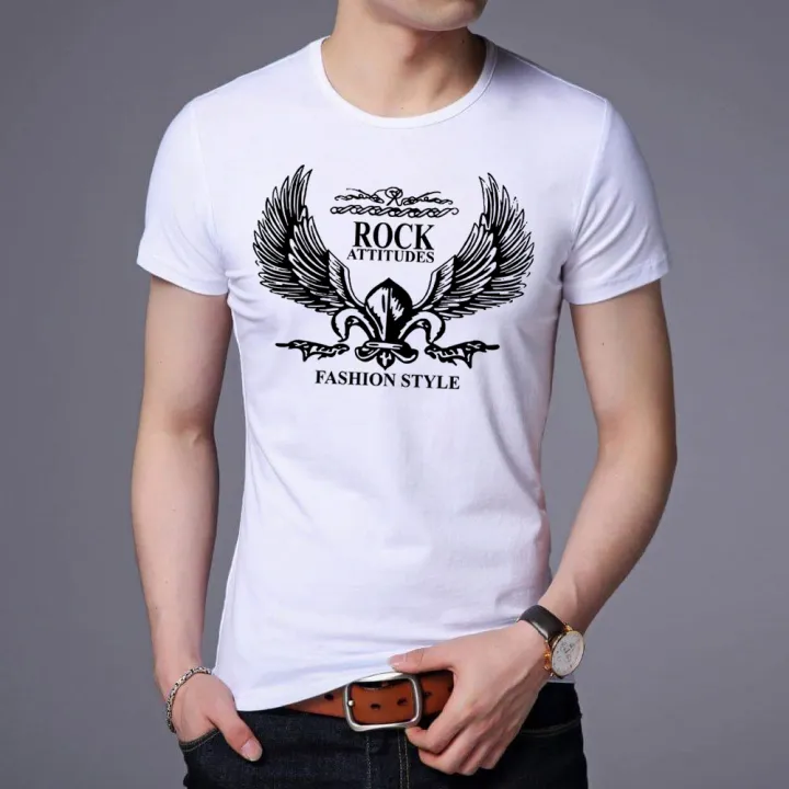 Multi%20Colour%20Design%20Half%20Sleeve%20Round%20Neck%20T%20Shirt%20For%20Men%20-%20Soft%20&%20Comfortable%20-%20Comfortable%20to%20Wear%20in%20Summer%20Season%20-%20Image%202