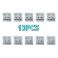 10pcs 8 Pin Multi with 2 Pin and Dual 3 Pin Combined Function Universal Socket with Switch 8Pin Multy. 
