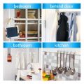 12 Pcs Plastic Hooks Self Adhesive, Sticky Hooks Removable Wall Hooks,Stick on Hooks for Hanging Coat Cloth Towel. 