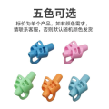 Cross-border primary school student stationery pen holder children practice writing posture corrector soft glue pencil pen cover factory sales ( 5 pcs ).