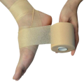 1 Roll of Gauze Medical Bandage Self-adhesive Breathable Elastic Bandage for Sports Fixed Fingers Wrists and Legs 2.5cm/5cmx4.5m.