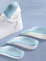 Height Increase Half Shoe Insoles Heel Insert Sports Shoes Pad Cushion Arch Support Unisex 2-5 CM Invisible Heighten Sole Insole. 