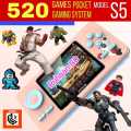 S5 Handheld Game Console 1020mAh Battery Wired Arcade Game Console 520 Games Player Rechargeable for TV Projector Baby Boy Girl Children.