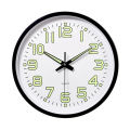 12 Inch / 30cm Luminous Wall Clock Silent with Night Light Glow in the Dark Round Clock, Living Room Decoration.