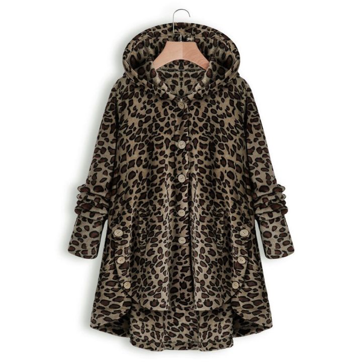 Women%20Fluffy%20Coat%20Winter%20Casual%20Loose%20Solid%20Button%20Fleece%20Hooded%20Teddy%20Bear%20Coat%20Female%20Cute%20Warm%20Soft%20Plus%20Size%20Winter%20Outwear%20-%20Image%203